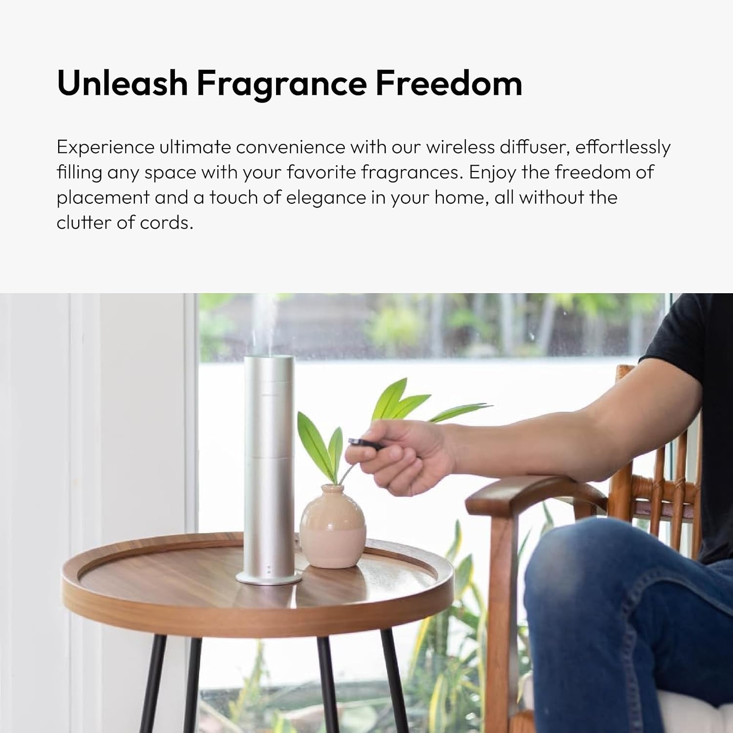 Wireless Pro Essential Oil Diffuser – Portable & Cordless (600 Sq Ft) - The Wellness Shop London