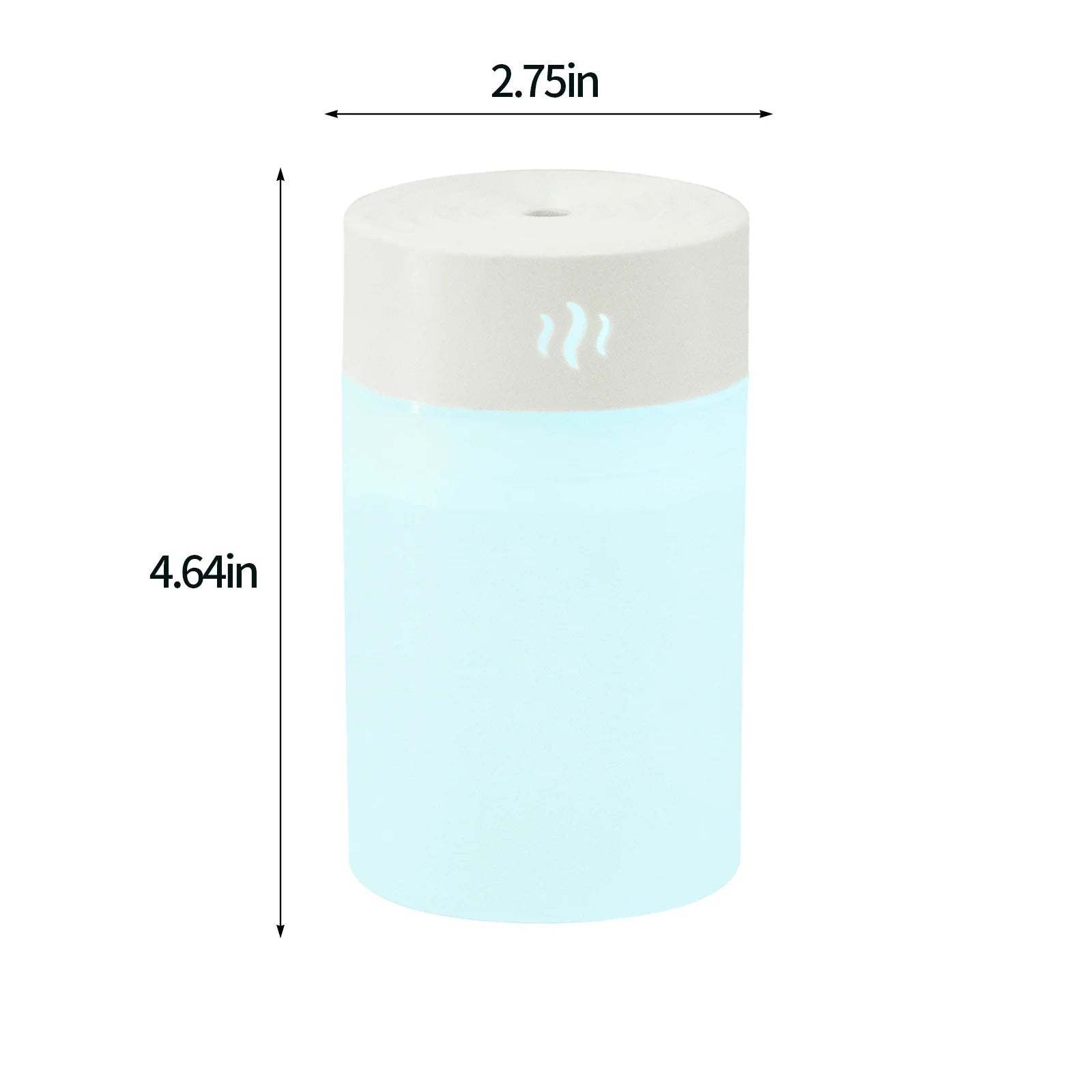 Mini Portable Humidifier 50Ml Oil Diffuser, Cyan - The Wellness Shop London